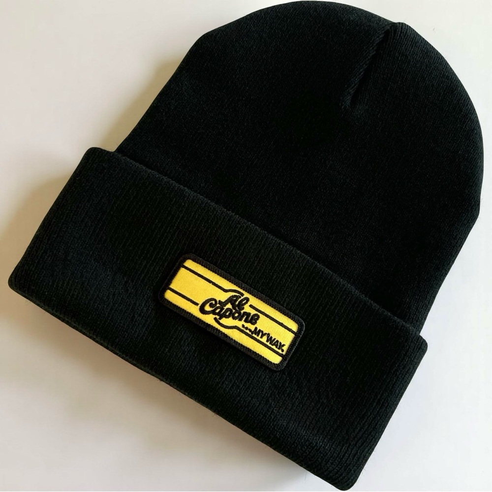 New✨ AC BLACK PATCH KNIT BEANIE
